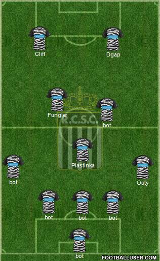 Sporting du Pays de Charleroi 5-3-2 football formation