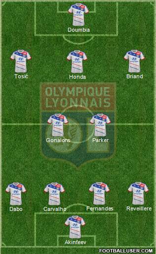 Olympique Lyonnais Formation 2012