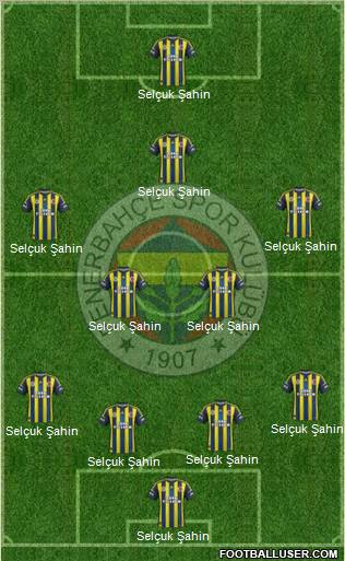 Fenerbahçe SK Formation 2012