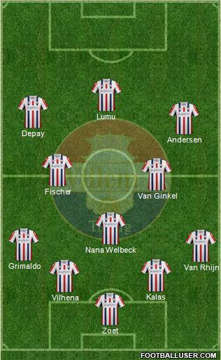 Willem II football formation