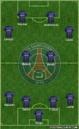 Paris Saint-Germain Formation 2012