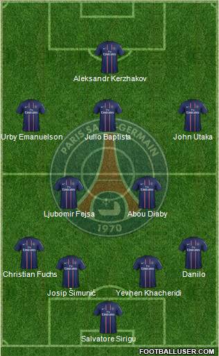 Paris Saint-Germain Formation 2012