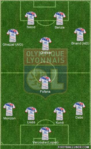 Olympique Lyonnais Formation 2012