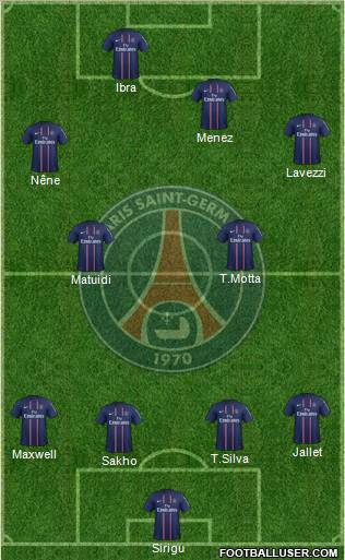 Paris Saint-Germain Formation 2012