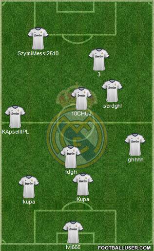 Real Madrid C.F. Formation 2012