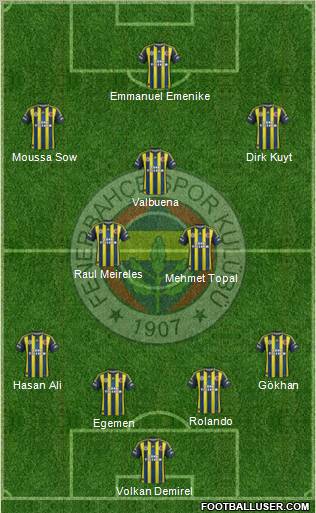 Fenerbahçe SK Formation 2012