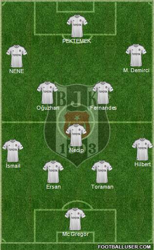 Besiktas JK Formation 2012