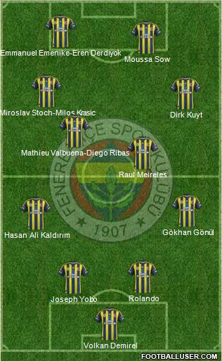 Fenerbahçe SK Formation 2012