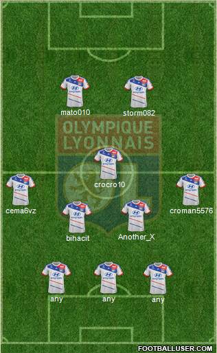 Olympique Lyonnais Formation 2012