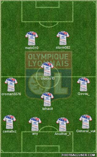 Olympique Lyonnais Formation 2012
