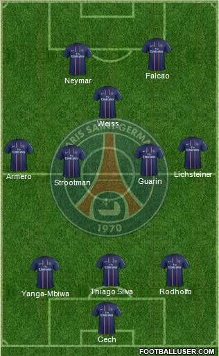 Paris Saint-Germain Formation 2012