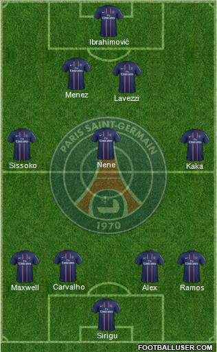 Paris Saint-Germain Formation 2012
