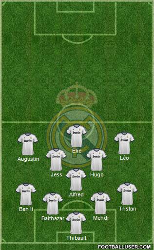 Real Madrid C.F. Formation 2012