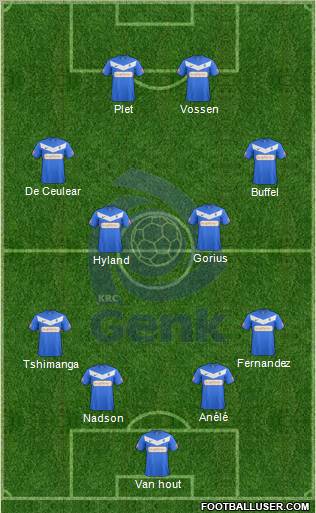 K Racing Club Genk Formation 2012