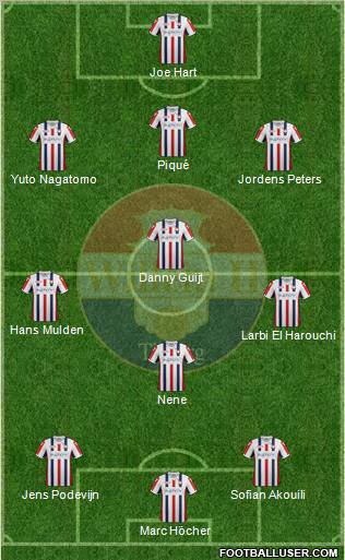 Willem II football formation