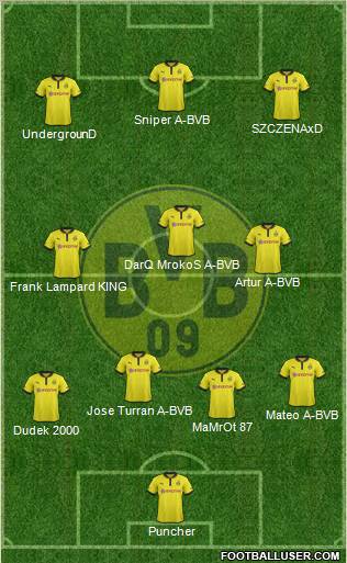Borussia Dortmund Formation 2012