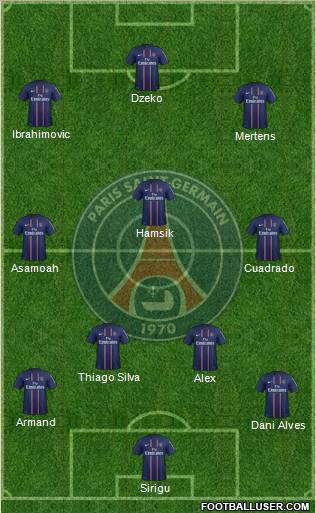 Paris Saint-Germain Formation 2012