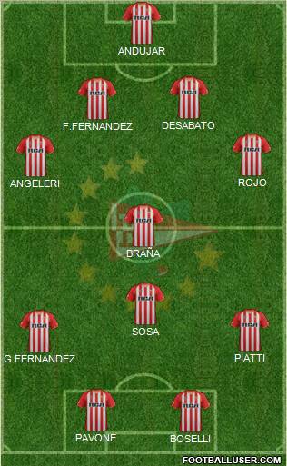 Estudiantes de La Plata Formation 2012