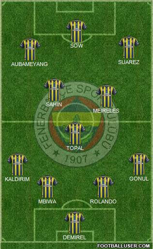 Fenerbahçe SK Formation 2012