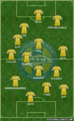 BATE Borisov Formation 2012