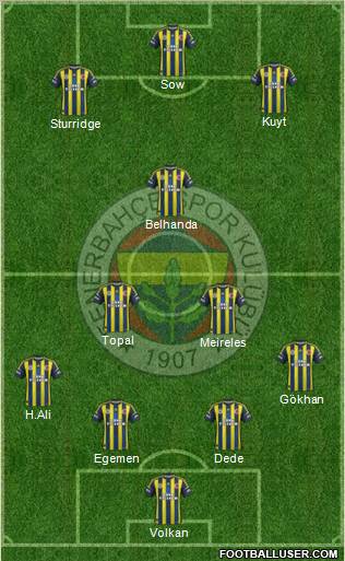 Fenerbahçe SK Formation 2012
