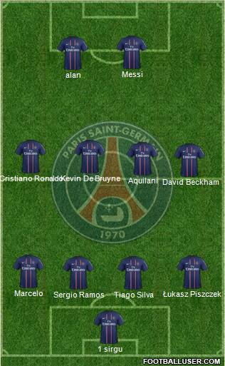 Paris Saint-Germain Formation 2012