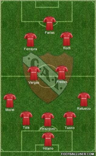 Independiente Formation 2012