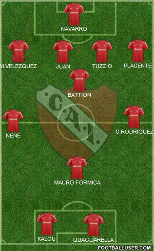 Independiente Formation 2012