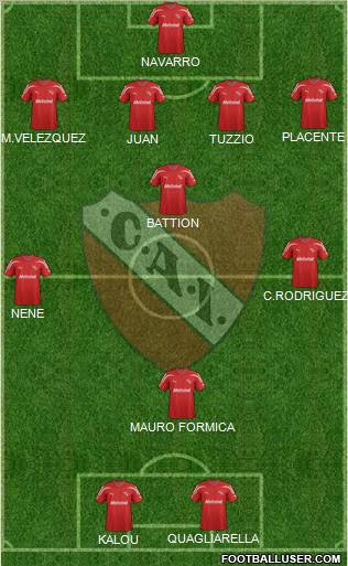Independiente Formation 2012