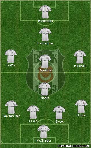 Besiktas JK Formation 2012