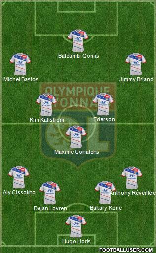Olympique Lyonnais Formation 2012