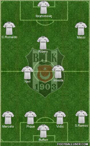 Besiktas JK Formation 2012