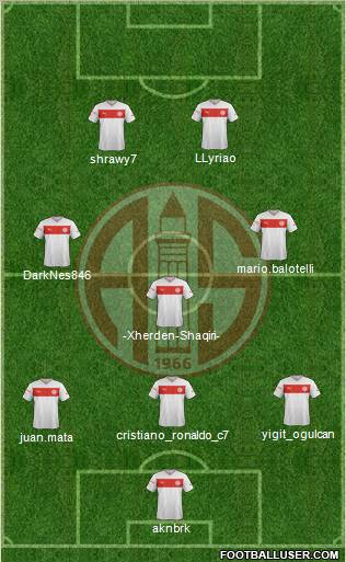 Antalyaspor A.S. Formation 2012