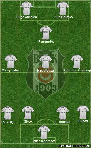 Besiktas JK Formation 2012
