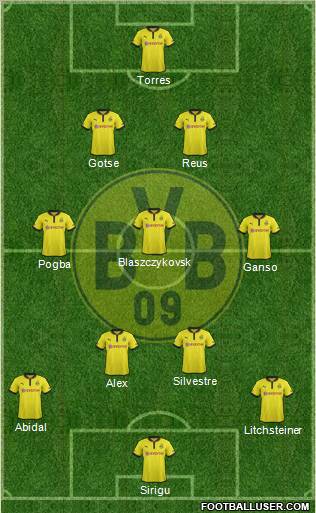 Borussia Dortmund Formation 2012