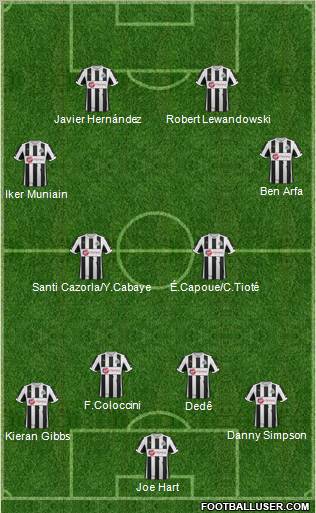 Newcastle United Formation 2013