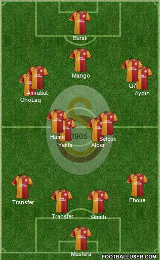 Galatasaray SK Formation 2013