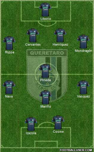 Club de Fútbol Gallos Blancos Formation 2013