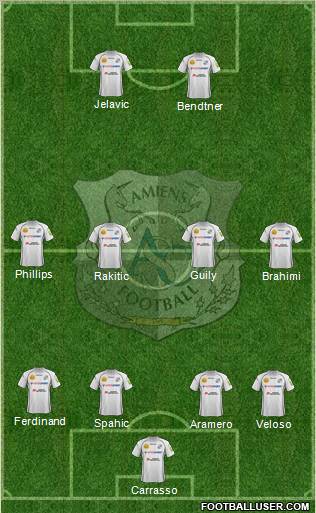Amiens Sporting Club Football Formation 2013