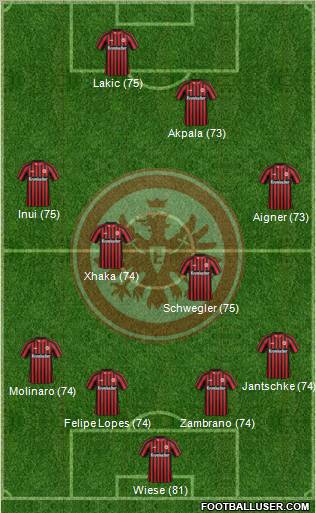 Eintracht Frankfurt Formation 2013
