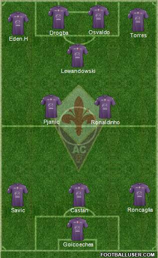 Fiorentina Formation 2013