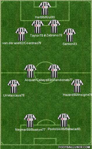Newcastle United Formation 2013