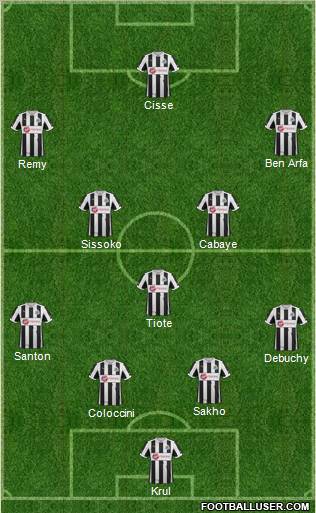 Newcastle United Formation 2013