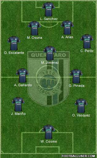 Club de Fútbol Gallos Blancos Formation 2013