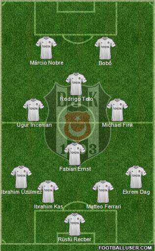 Besiktas JK Formation 2013