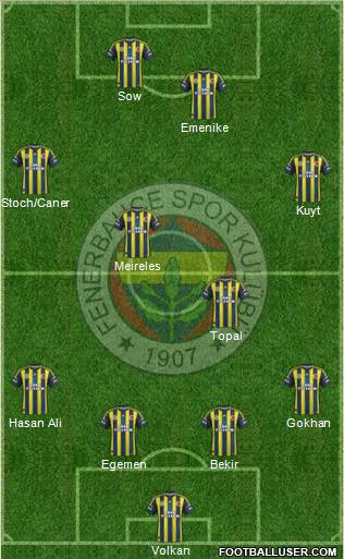 Fenerbahçe SK Formation 2013