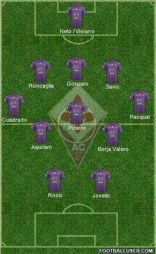 Fiorentina Formation 2013