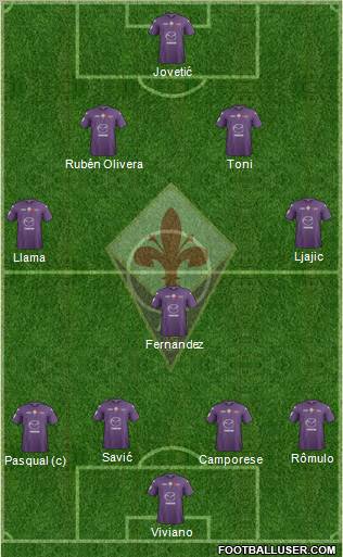 Fiorentina Formation 2013
