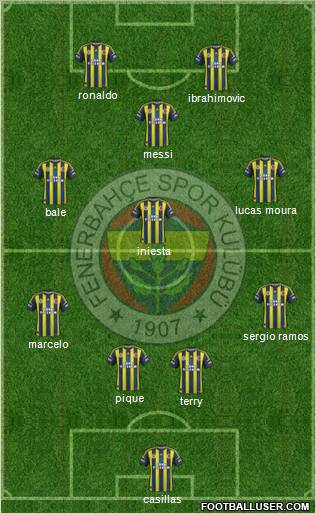 Fenerbahçe SK Formation 2013