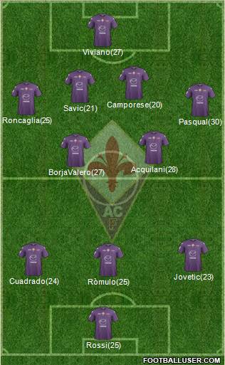 Fiorentina Formation 2013